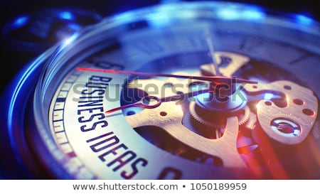 Marketing Idea - Inscription On Vintage Watch 3d Foto d'archivio © Tashatuvango