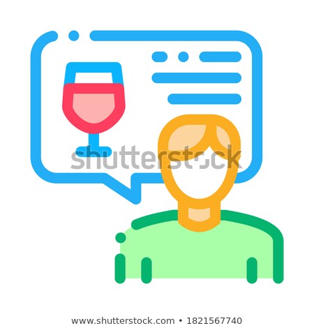 Stock foto: Representative Of Wine Icon Vector Outline Illustration