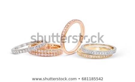 Imagine de stoc: Gold Jewelry Isolated On White Background