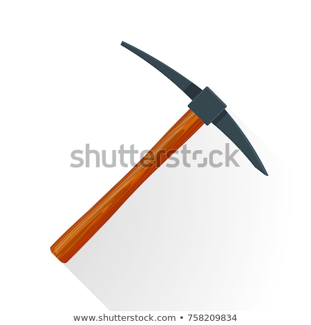Tool Axe With Wooden Handle Vector Illustration Stock fotó © Trikona
