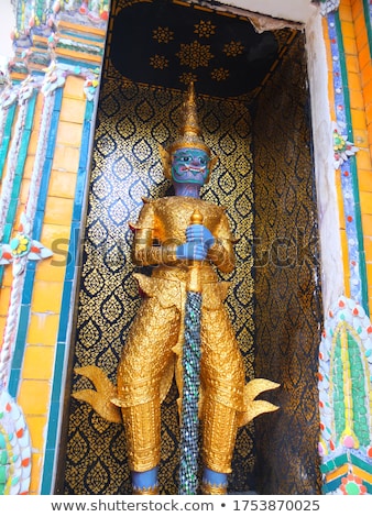 Stockfoto: Beautiful Wat Pho Temple In Bangkok Thailand