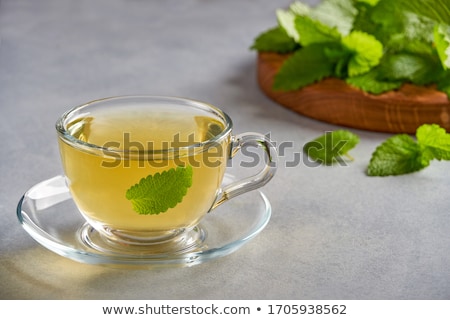 Foto stock: Green Tea Sprigs
