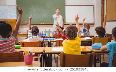 ストックフォト: 学校の教室で男子生徒
