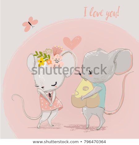 Stockfoto: Animal Mouse Girl