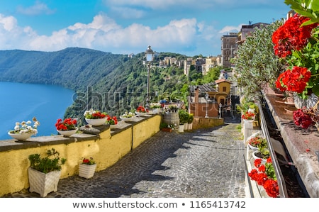 Stock photo: View Of Lake Albano From The Town Of Castel Gandolfo Italy