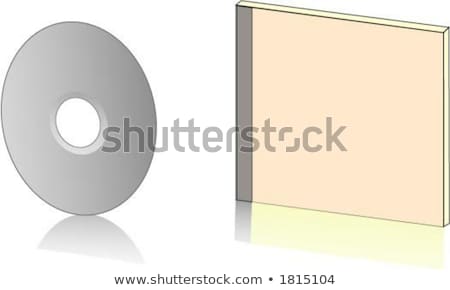 Zdjęcia stock: Cddvd On White Background Vector Illustration