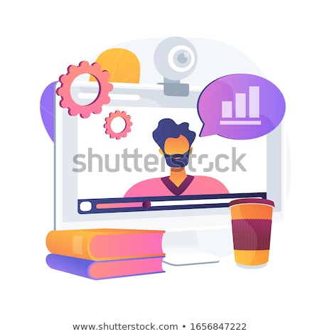 Stock fotó: Data Analytics Online Video Tutorial Vector Concept Metaphor