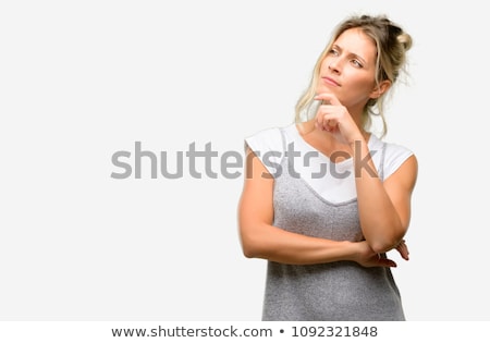 Stockfoto: Portrait Of A Doubtful Woman