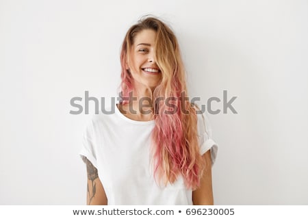 Foto stock: Portrait Of Young Woman With Long Hair