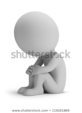 [[stock_photo]]: 3d Small People - Sorrow