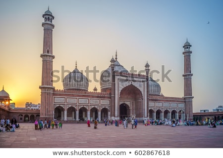 Foto stock: Indian Delhi Landmark - Jama Masjid Mosque