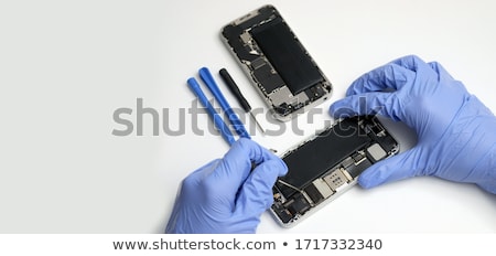 Zdjęcia stock: Technicians Repairing Computer