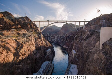 Foto stock: Hoover Dam Visitor Center Nevada Panorama