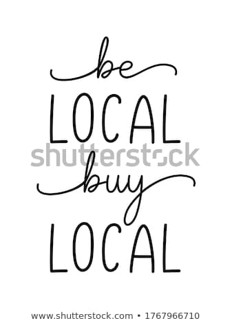 Foto stock: Buy Locally Grown Products