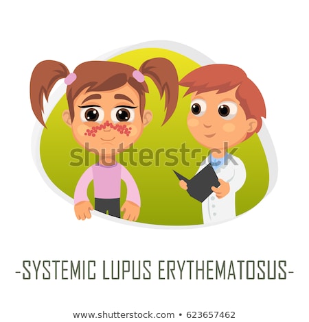 Foto d'archivio: Lupus Erythematosus Diagnosis Medical Concept