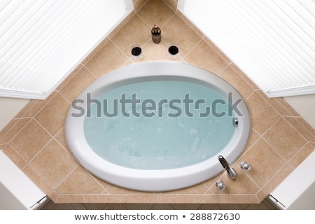 ストックフォト: Oval Bathtub Filled With Clean Water