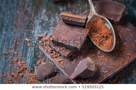 Stock photo: Dark Chocolate On The Table