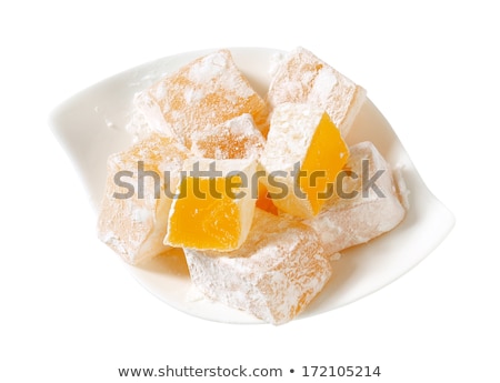 Stock photo: Mastic Flavored Jelly Cubes Greek Turkish Delight