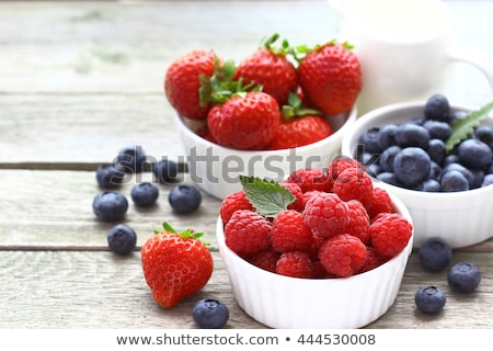 Stock photo: Raspberry And Blueberry Dof