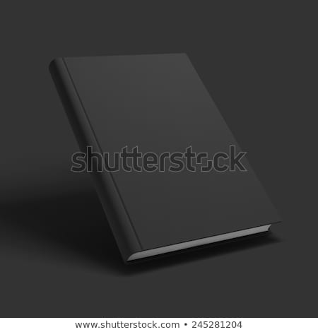 Open Book Black Mockup Template Design Vector Сток-фото © deomis