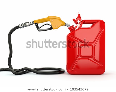 Stock photo: Gas Pump Nozzle And Jerrycan