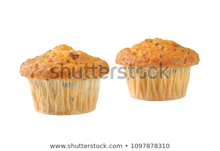 Stok fotoğraf: Two Stracciatella Muffins