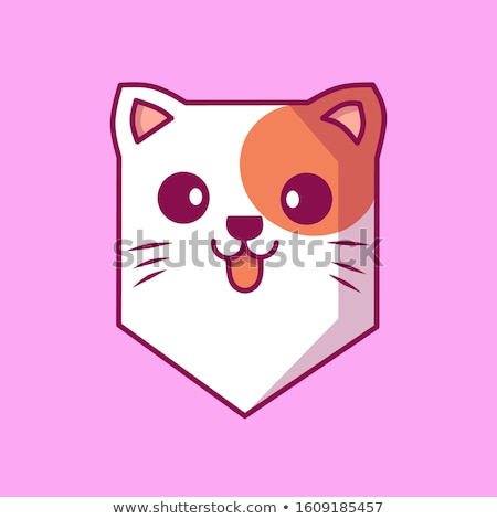 Cute Cat In A Pocket Vector Set Stok fotoğraf © GFRcreative