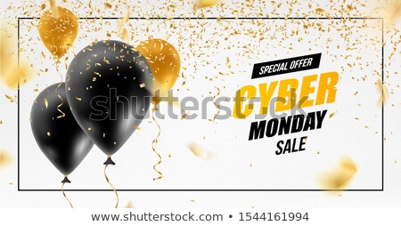 Stockfoto: Cyber Monday Sale Banner Ad Vector Template Design