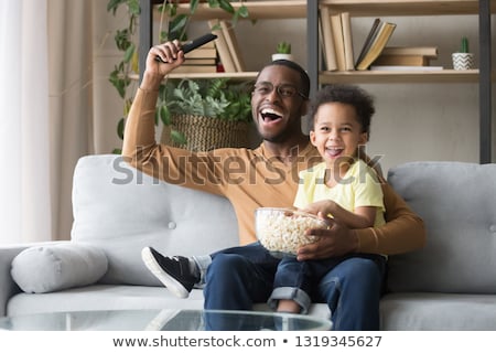 Zdjęcia stock: Kids Football Team Two Young Boys Watching Soccer Match