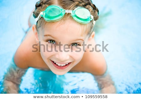 Stockfoto: Activities On The Pool Children Swimming And Playing In Water Happiness And Summertime