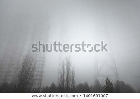 Foto stock: Abandon Building With Antenna
