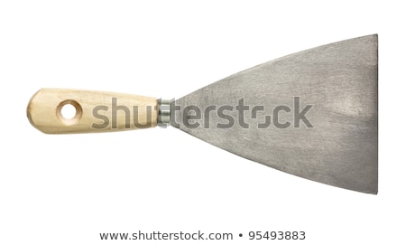 Builder With A Wooden Handled Tool [[stock_photo]] © donatas1205