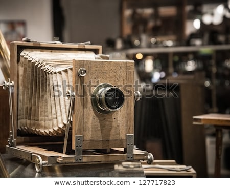 Stock fotó: Old Wooden Camera