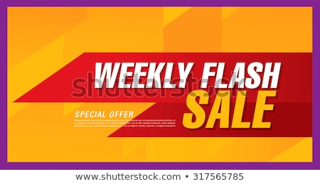 Сток-фото: Weekend Offer Violet Vector Icon Design