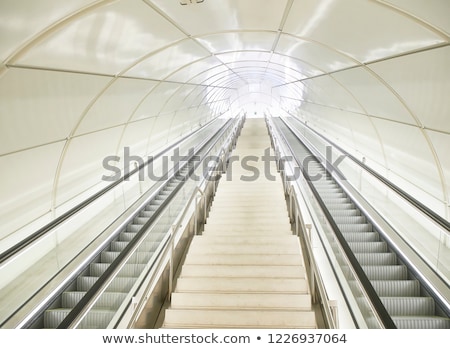 Stock photo: Tunnel In Airport With Mechanical Passage
