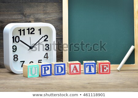 Stok fotoğraf: School Board And Word Update