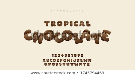 Сток-фото: Logo Design With Word Chocolate