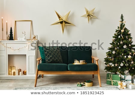 Stock photo: Gold Stars Holiday Background
