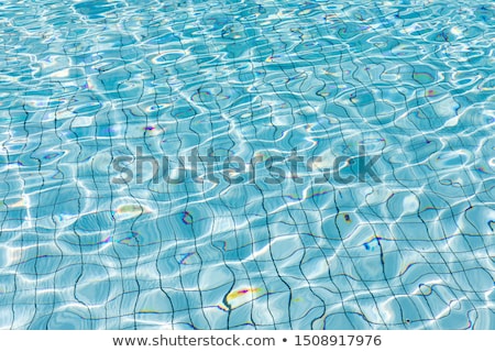 Stock foto: Blue Outdoor Poolside Water Surface As Abstract Background