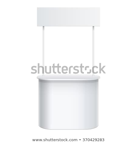 Stockfoto: White Promotion Counter