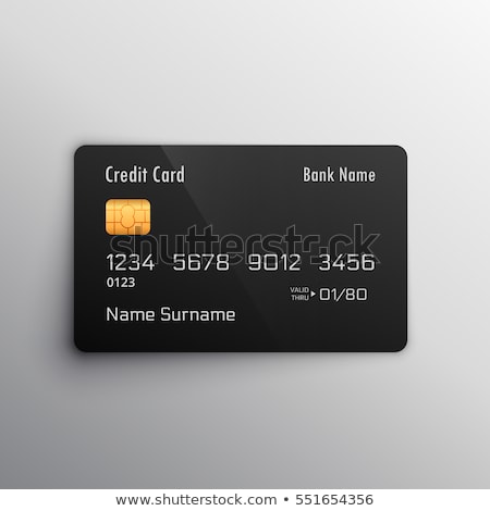 Stockfoto: Vector Blank Bank Card Mockup