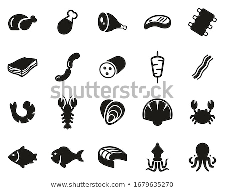 Stock photo: A Big Crab And A Clam