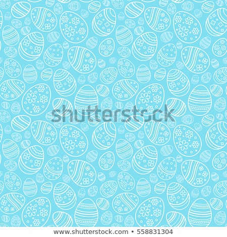 Stock fotó: Easter Background With Decorative Eggs