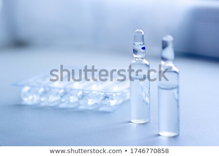 Сток-фото: Injection Of Placebo Glass Ampoule Caring For The Health Of The Elderly