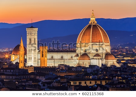 Stock photo: Cathedral Santa Maria Del Fiore At Sunset Florence