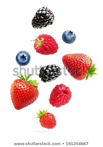 Stock photo: Deliscious Strawberry Jam With Fresh Fruits Isolated