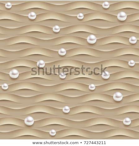 Stock photo: Background With Ornament With Pearls And Precious Stones