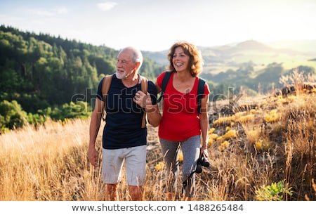 Foto stock: Senior Couple On Country Walk