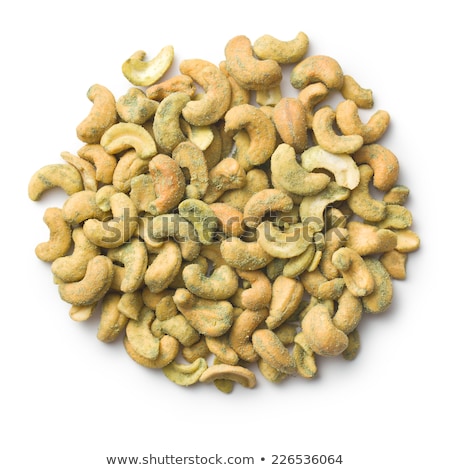 Foto stock: Cashew Nuts Coated Wasabi