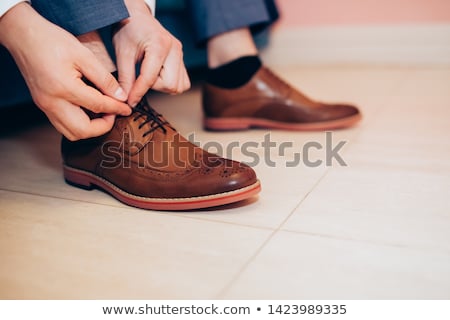 Stock photo: White Wedding Shoes Close Up